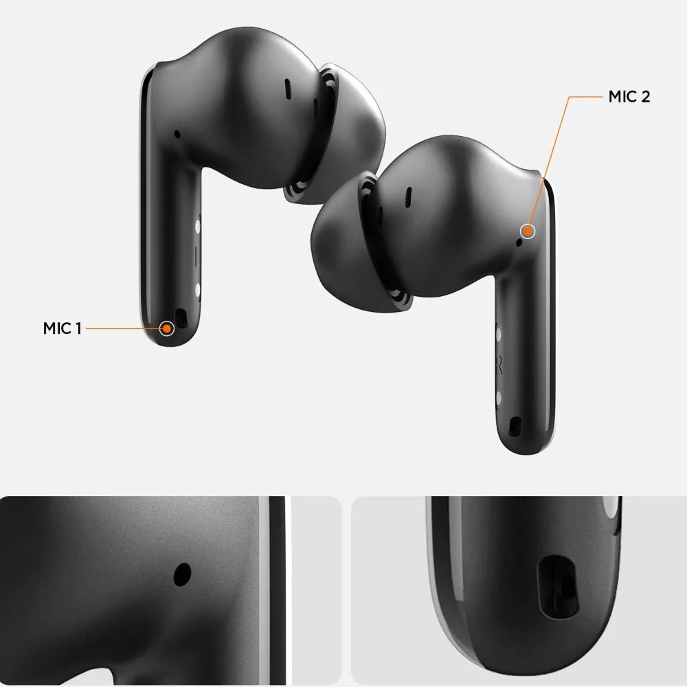  Dažādi SPIGEN SA2400 ANC IN-EAR EARPHONE  melns