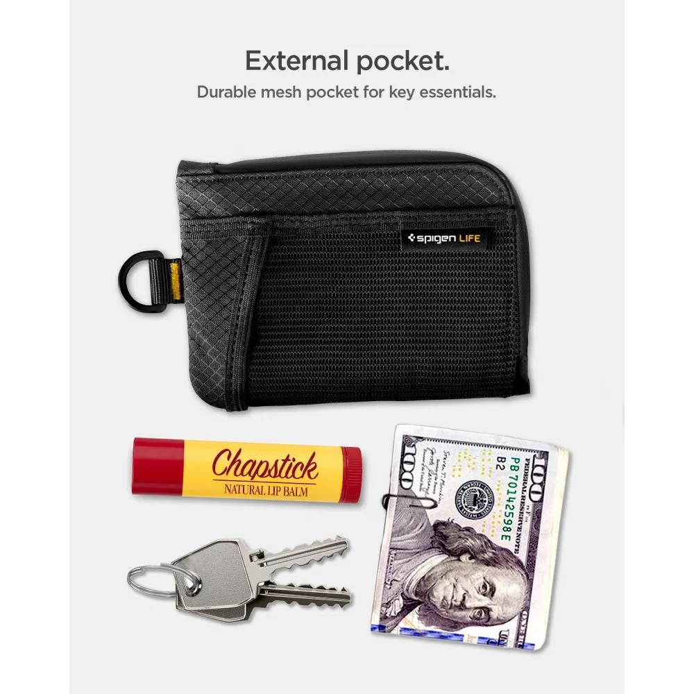  Dažādi SPIGEN LF300 SOFT RFID CARD HOLDER Viedierīču melns