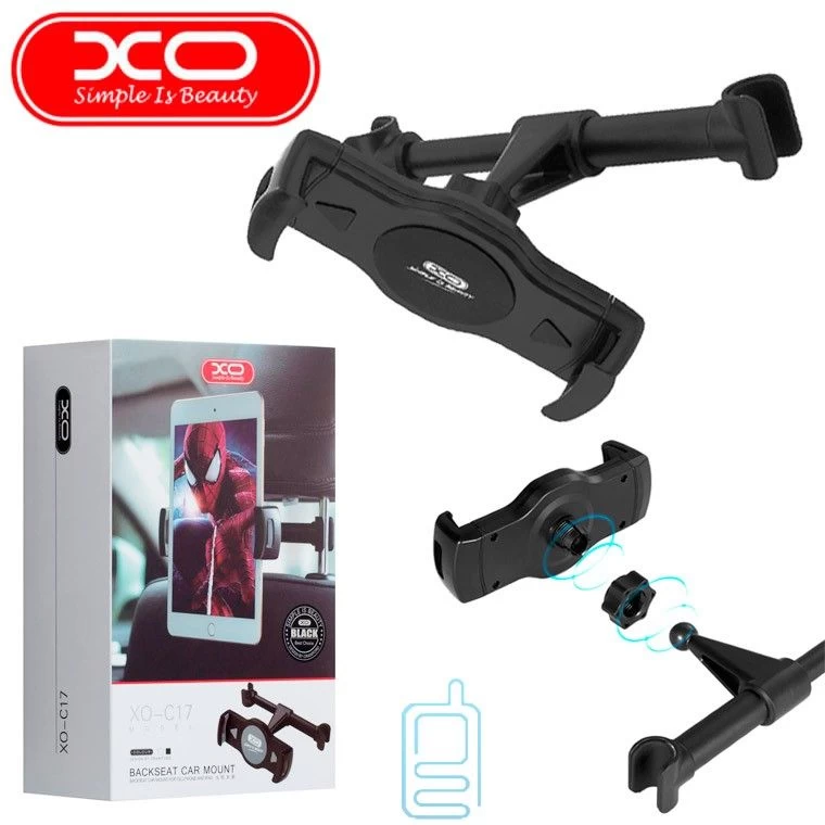Tillbehör Other XO MOBILE Backseat Car Mount  svart
