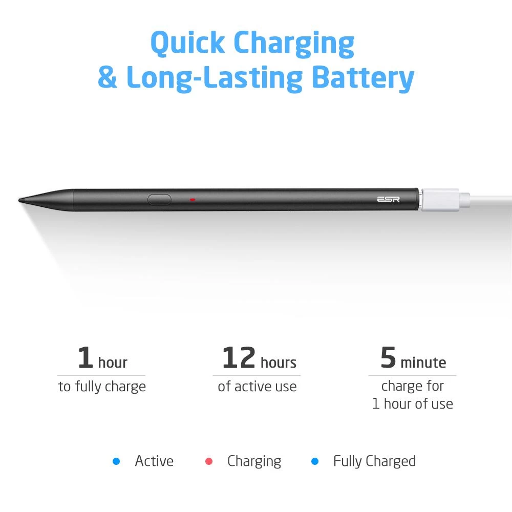  Dažādi ESR Digital Pencil  melns