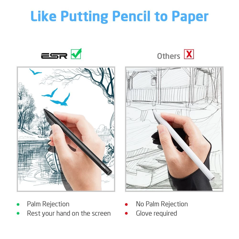  Dažādi ESR Digital Pencil  melns