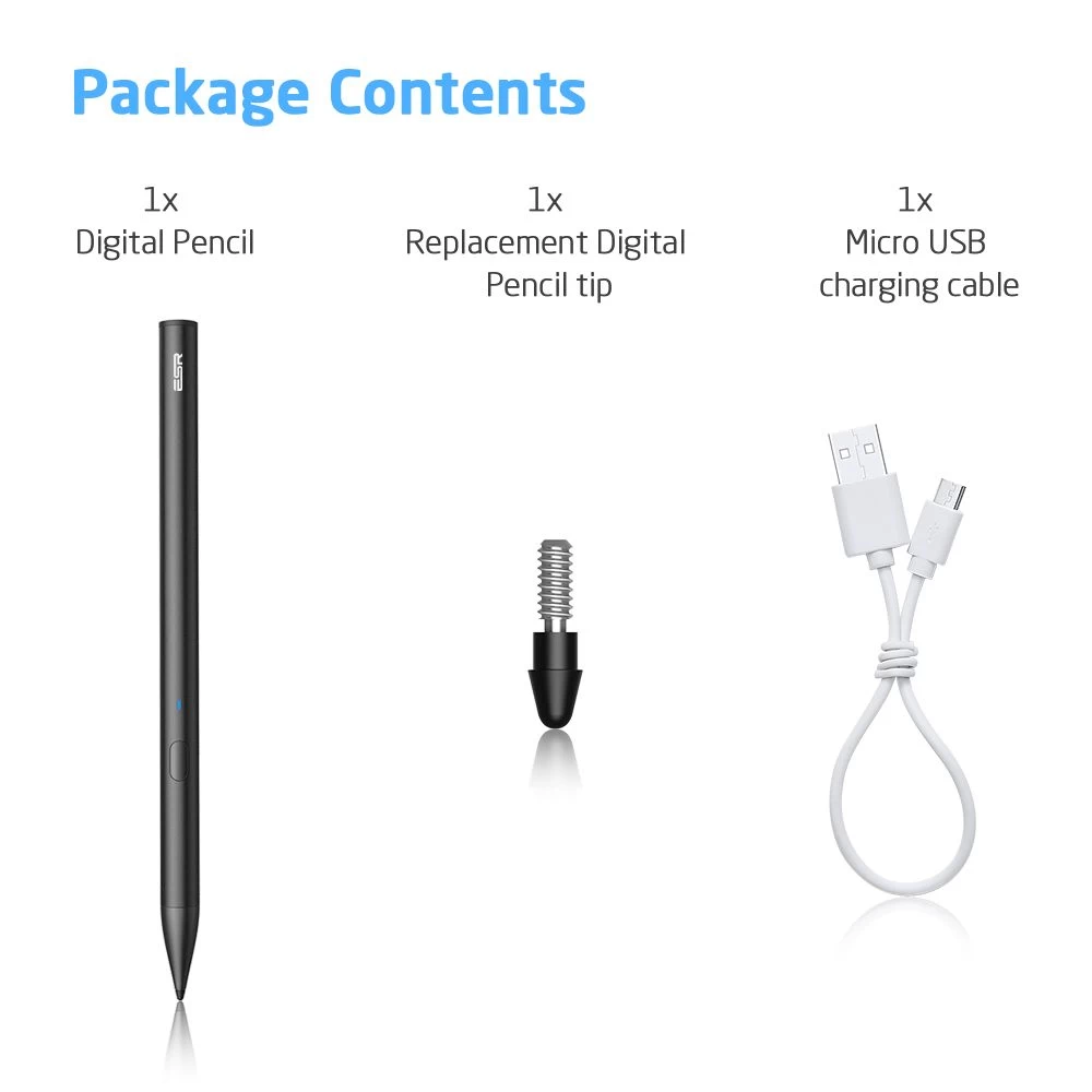  Dažādi ESR Digital Pencil  melns