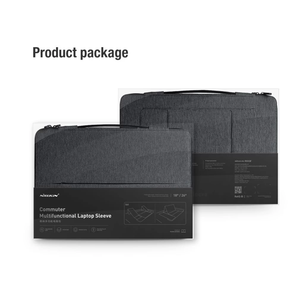 Dažādi telefona maciņš melns Nillkin MultiFunctional Laptop Sleeve 14