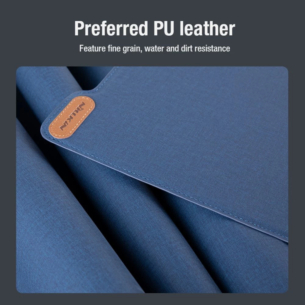 Priedai Other Nillkin Versatile Plus Laptop Sleeve Macbook 15.6-16.1 (Vegan Leather)  pilkas
