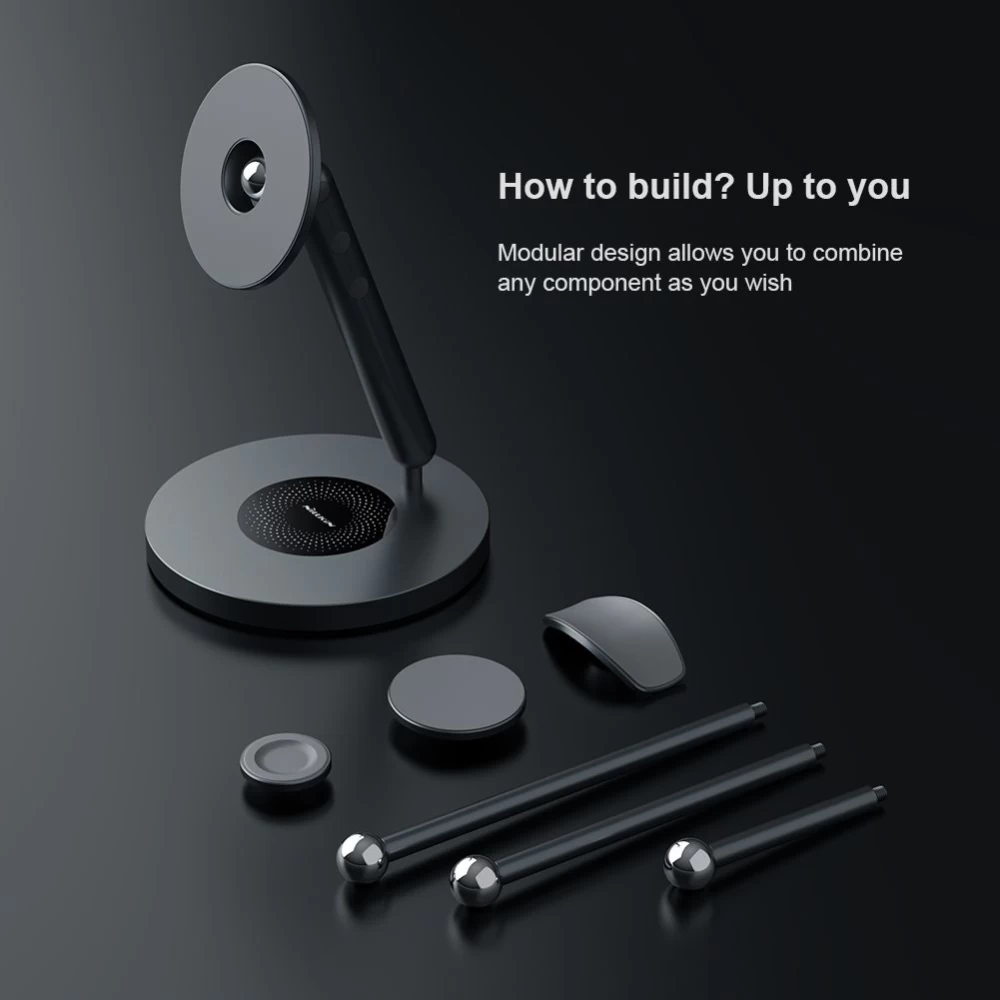  Dažādi NILLKIN SnapBranch Modular Device Station (Multitask version)  pelēks