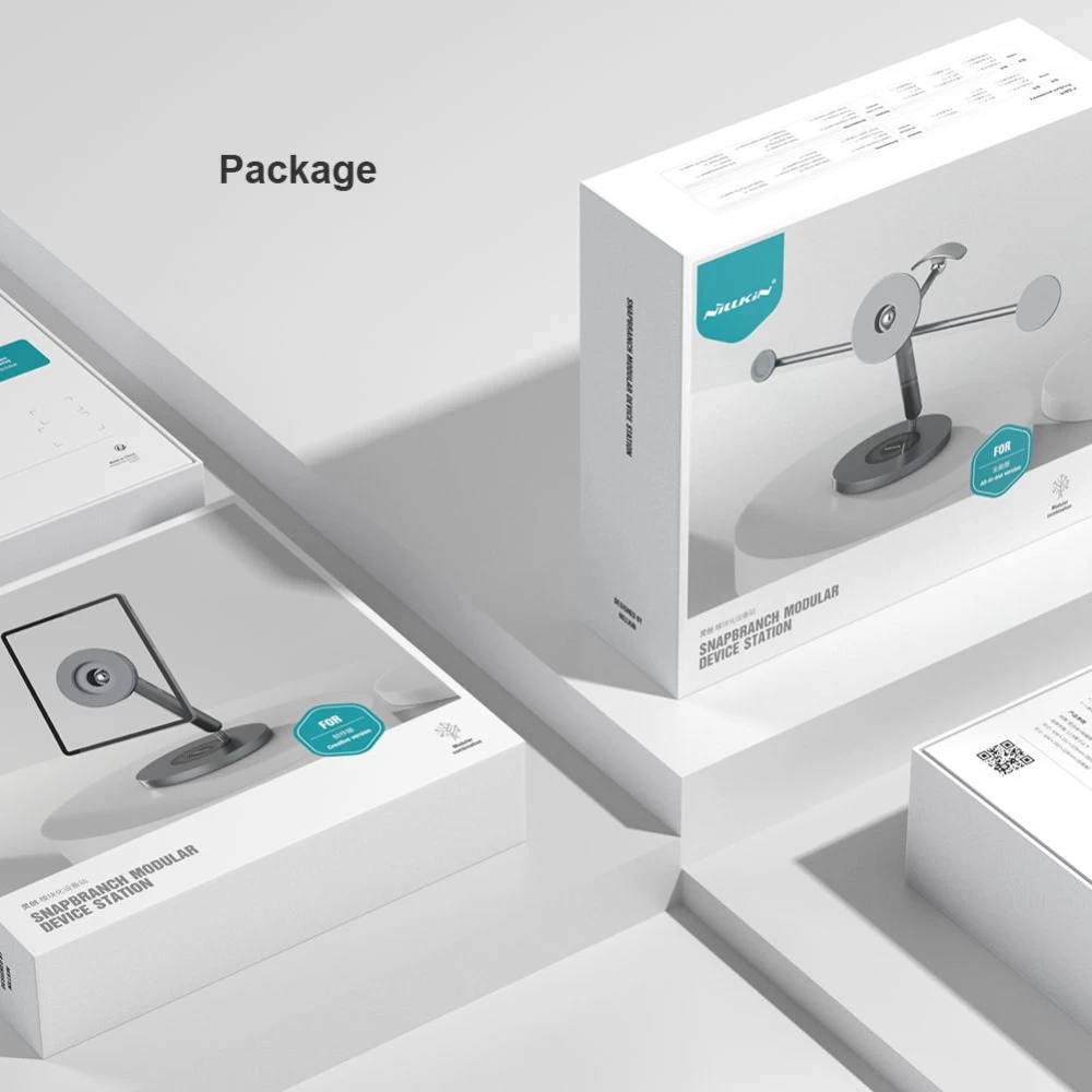  Dažādi NILLKIN SnapBranch Modular Device Station (Multitask version)  pelēks