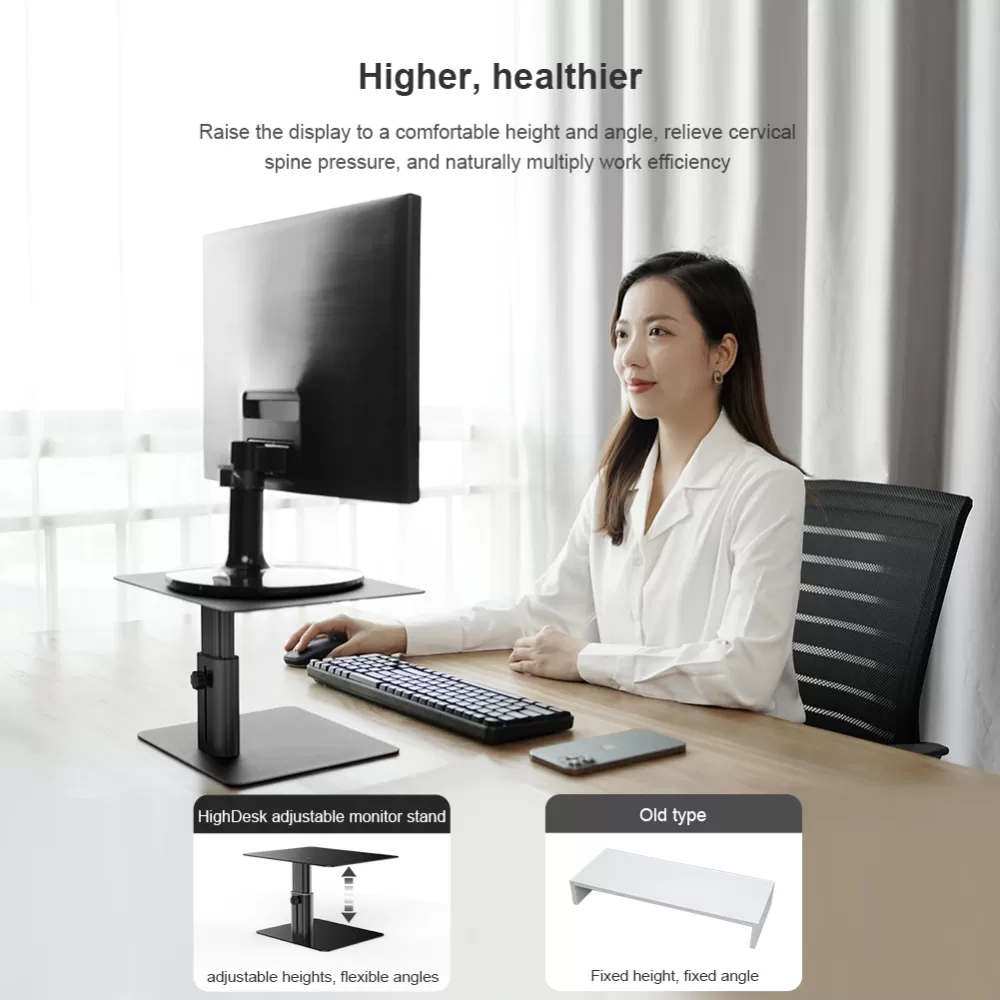  Dažādi NILLKIN ADJUSTABLE MONITOR STAND  pelēks