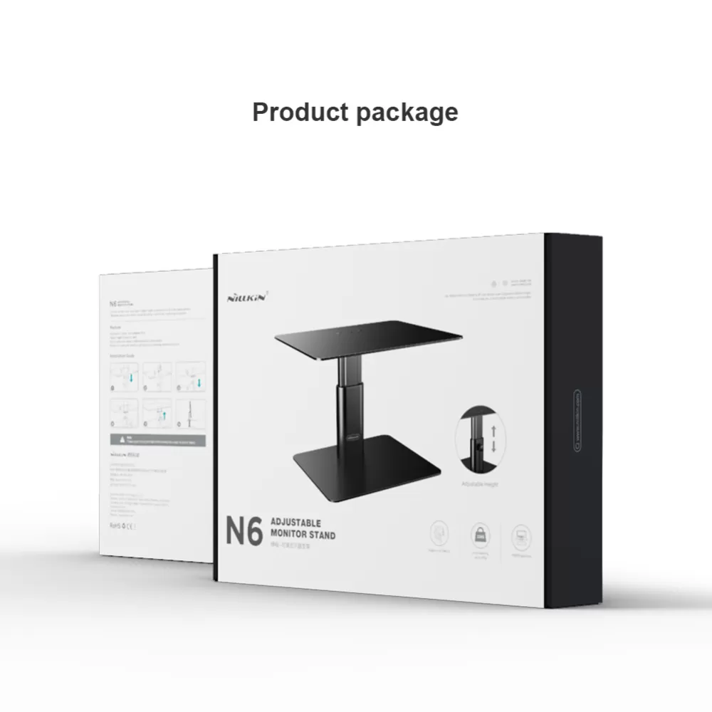  Dažādi NILLKIN ADJUSTABLE MONITOR STAND  pelēks