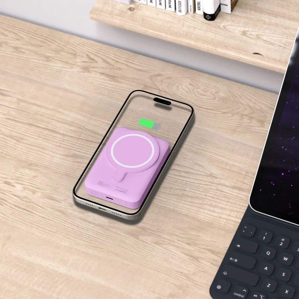  Dažādi TECH-PROTECT PB11 LIFEMAG MAGSAFE POWER BANK 10000MAH  rozā