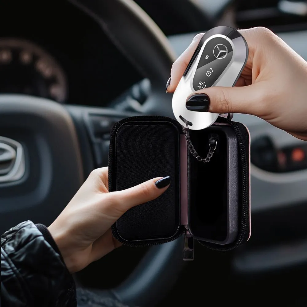 Dažādi telefona maciņš rozā TECH-PROTECT KLR300 POUCH KEYLESS RFID SIGNAL BLOCKER CASE