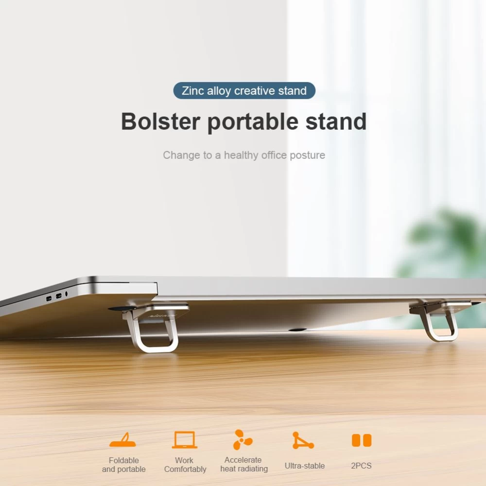  Dažādi Nillkin Bolster portable stand  sudraba