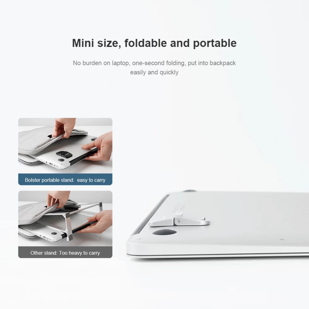  Dažādi Nillkin Bolster portable stand  sudraba