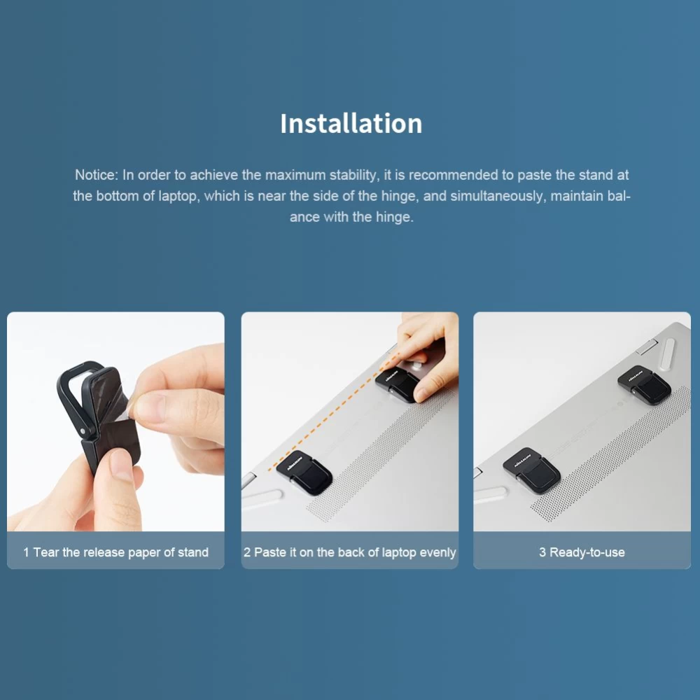  Dažādi Nillkin Bolster portable stand  sudraba