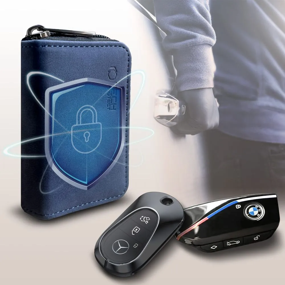 Dažādi telefona maciņš zils TECH-PROTECT KLR300 POUCH KEYLESS RFID SIGNAL BLOCKER CASE