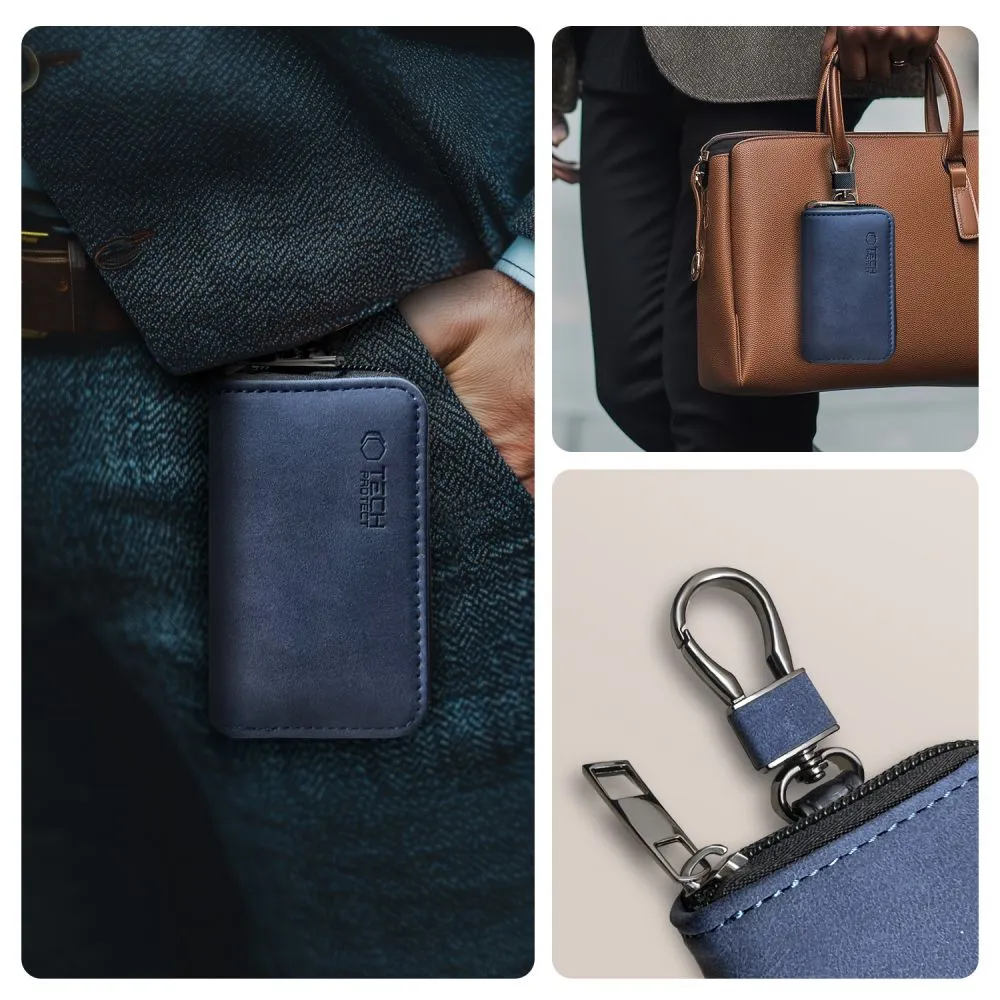 Dažādi telefona maciņš zils TECH-PROTECT KLR300 POUCH KEYLESS RFID SIGNAL BLOCKER CASE