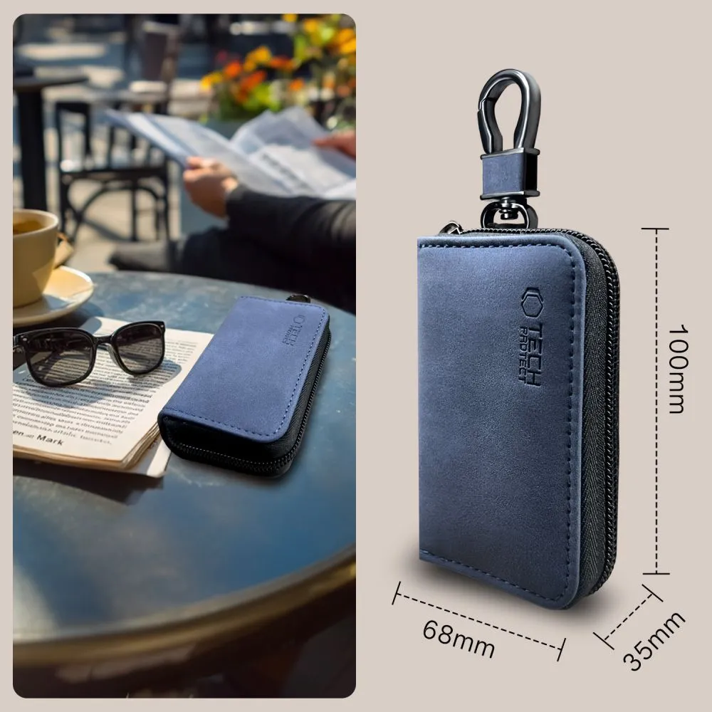 Dažādi telefona maciņš zils TECH-PROTECT KLR300 POUCH KEYLESS RFID SIGNAL BLOCKER CASE