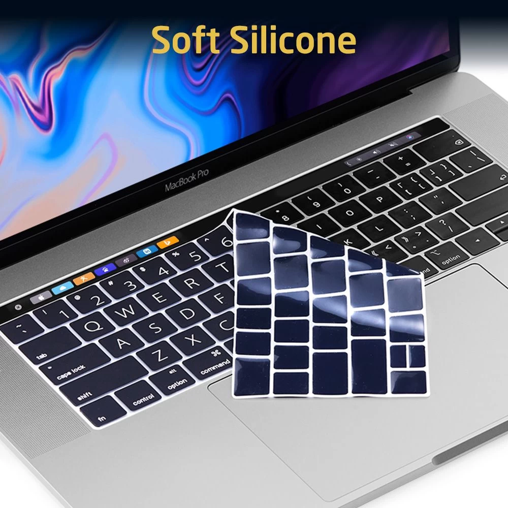  Dažādi ESR Keyboard Cover Macbook PRO 2016/2017/2018US Standart Viedierīču melns