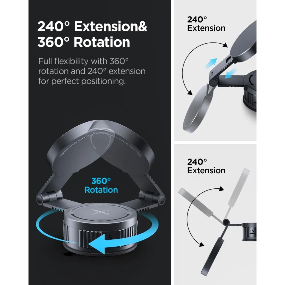  Dažādi SPIGEN MFT35-1 MAGNETIC MAGSAFE DASHBOARD & WINDSHIELD SCREEN CAR MOUNT Viedierīču 
