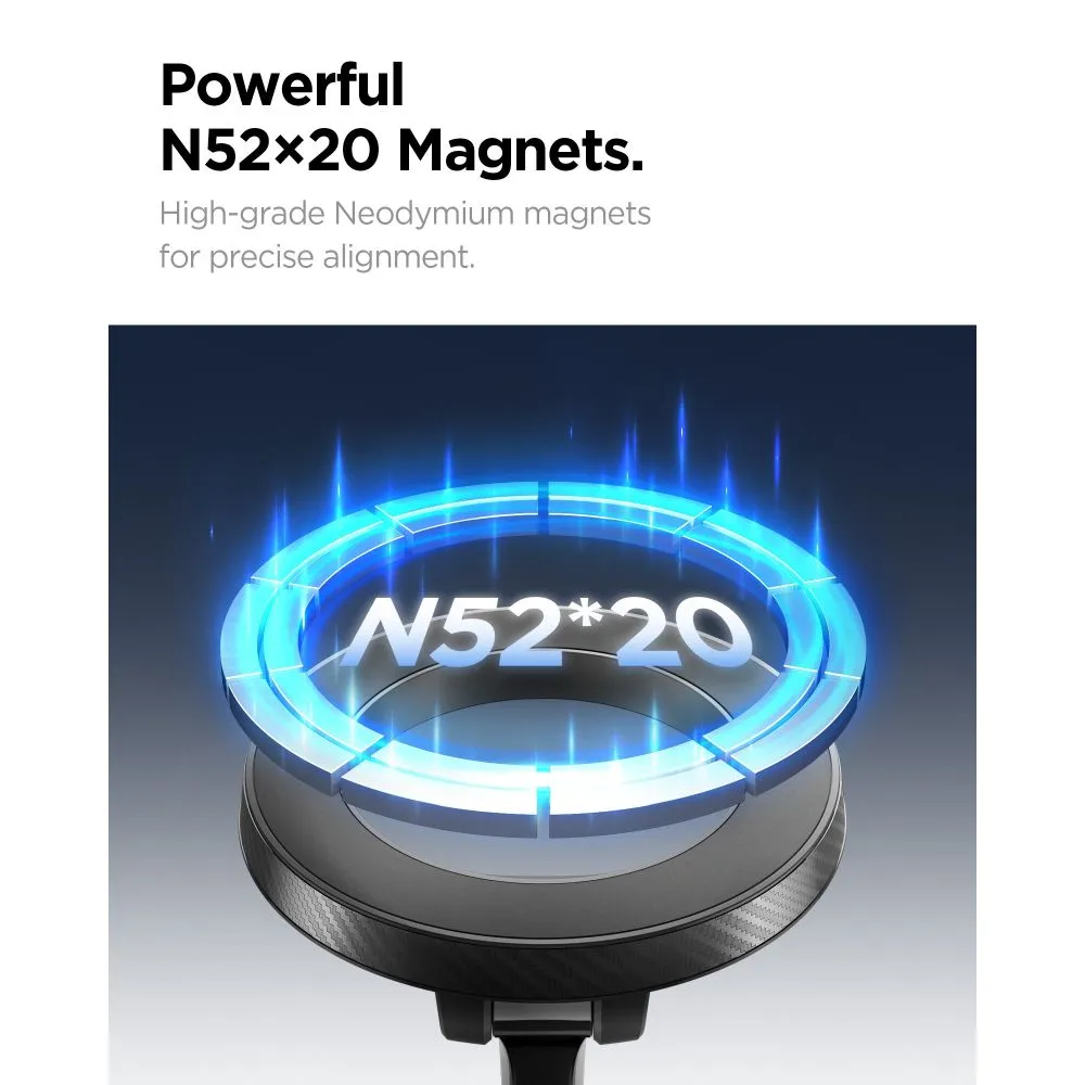 Dažādi SPIGEN MFT36 VACUUMLOCK MAGNETIC MAGSAFE DASHBOARD CAR MOUNT Viedierīču melns