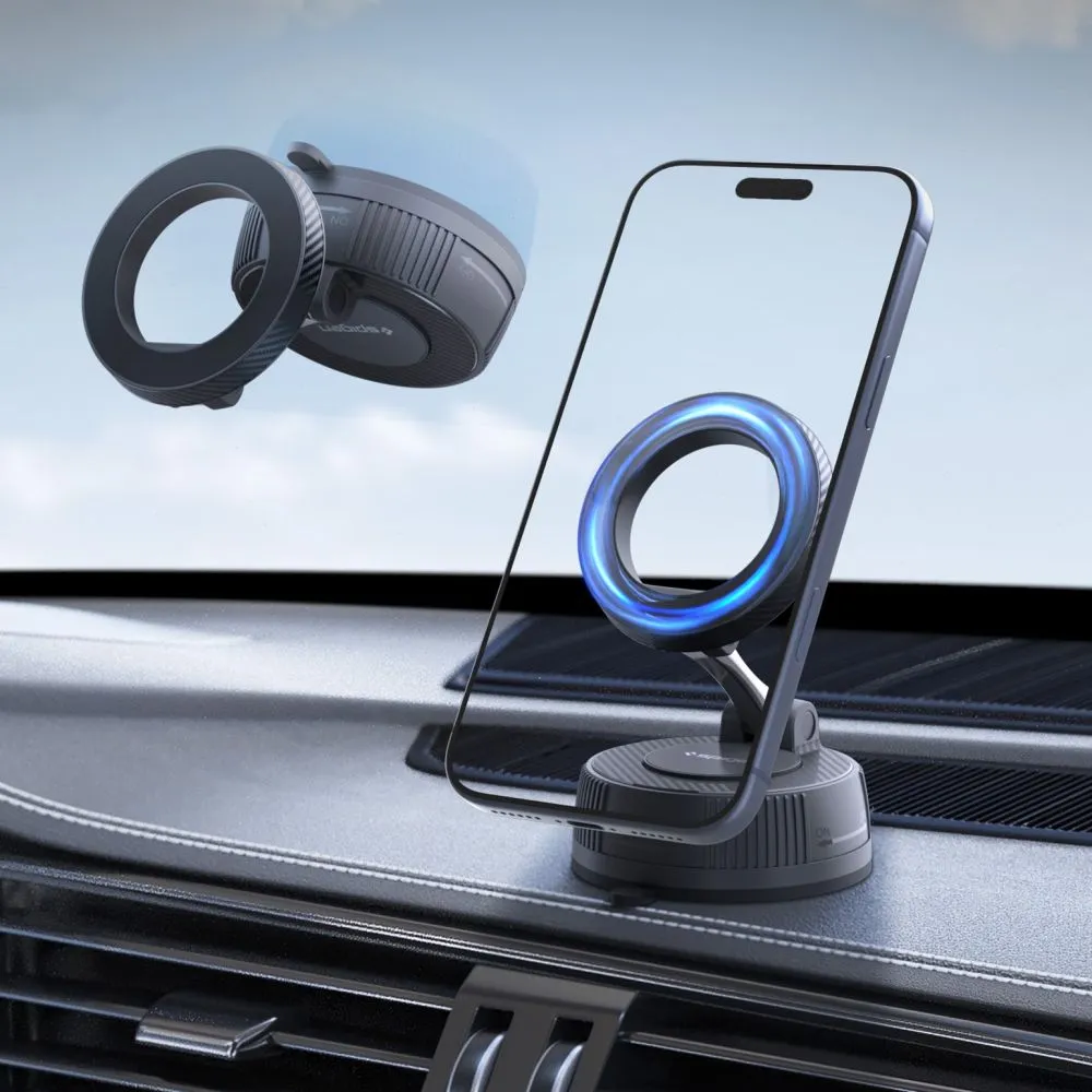 Dažādi SPIGEN MFT36 VACUUMLOCK MAGNETIC MAGSAFE DASHBOARD CAR MOUNT Viedierīču melns