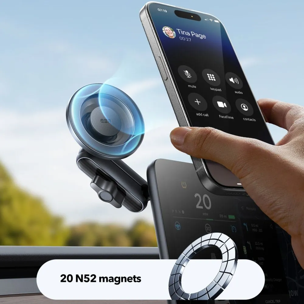  Dažādi ESR OMNILOCK MAGNETIC MAGSAFE DASHBOARD CAR MOUNT Viedierīču melns