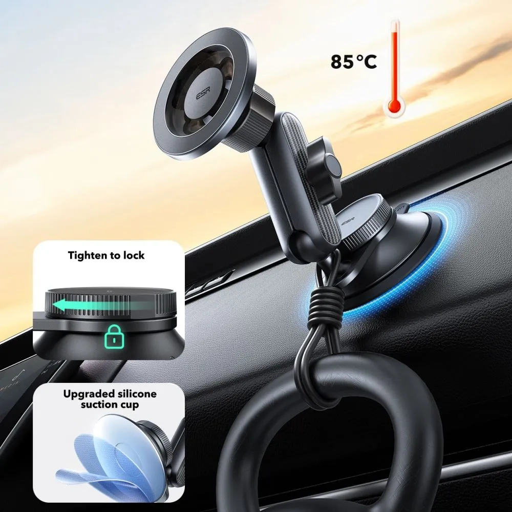  Dažādi ESR OMNILOCK MAGNETIC MAGSAFE DASHBOARD CAR MOUNT Viedierīču melns