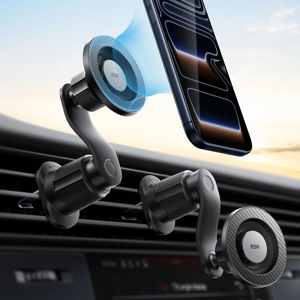  Dažādi ESR OMNILOCK MAGNETIC MAGSAFE VENT CAR MOUNT Viedierīču melns