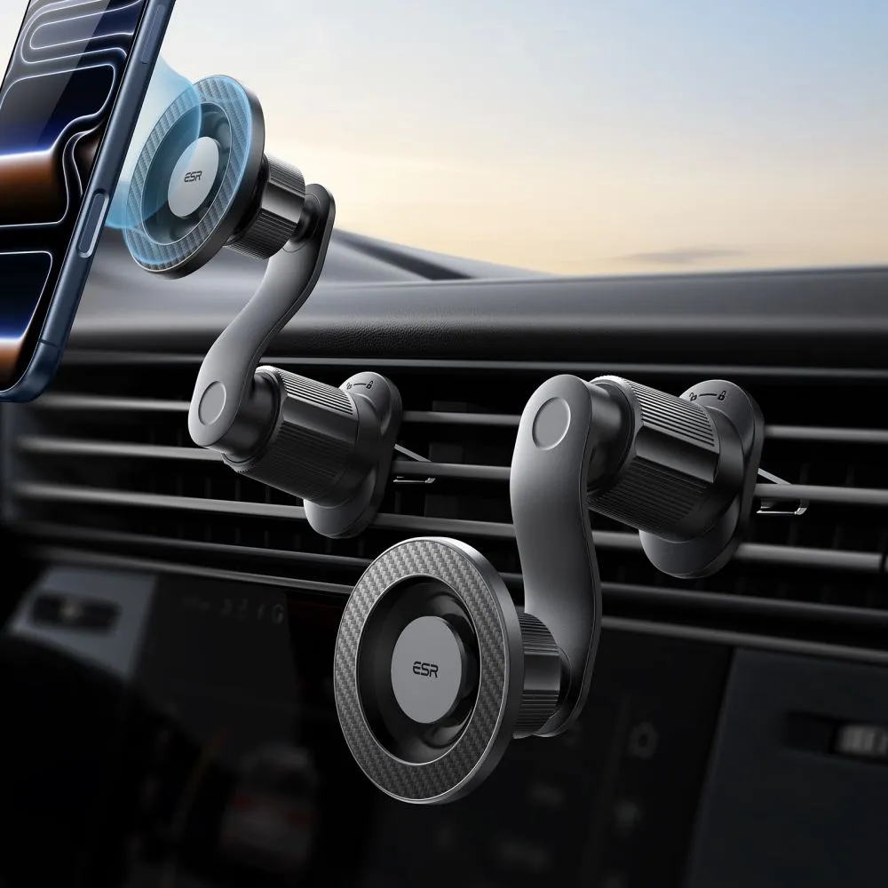  Dažādi ESR OMNILOCK MAGNETIC MAGSAFE VENT CAR MOUNT Viedierīču melns