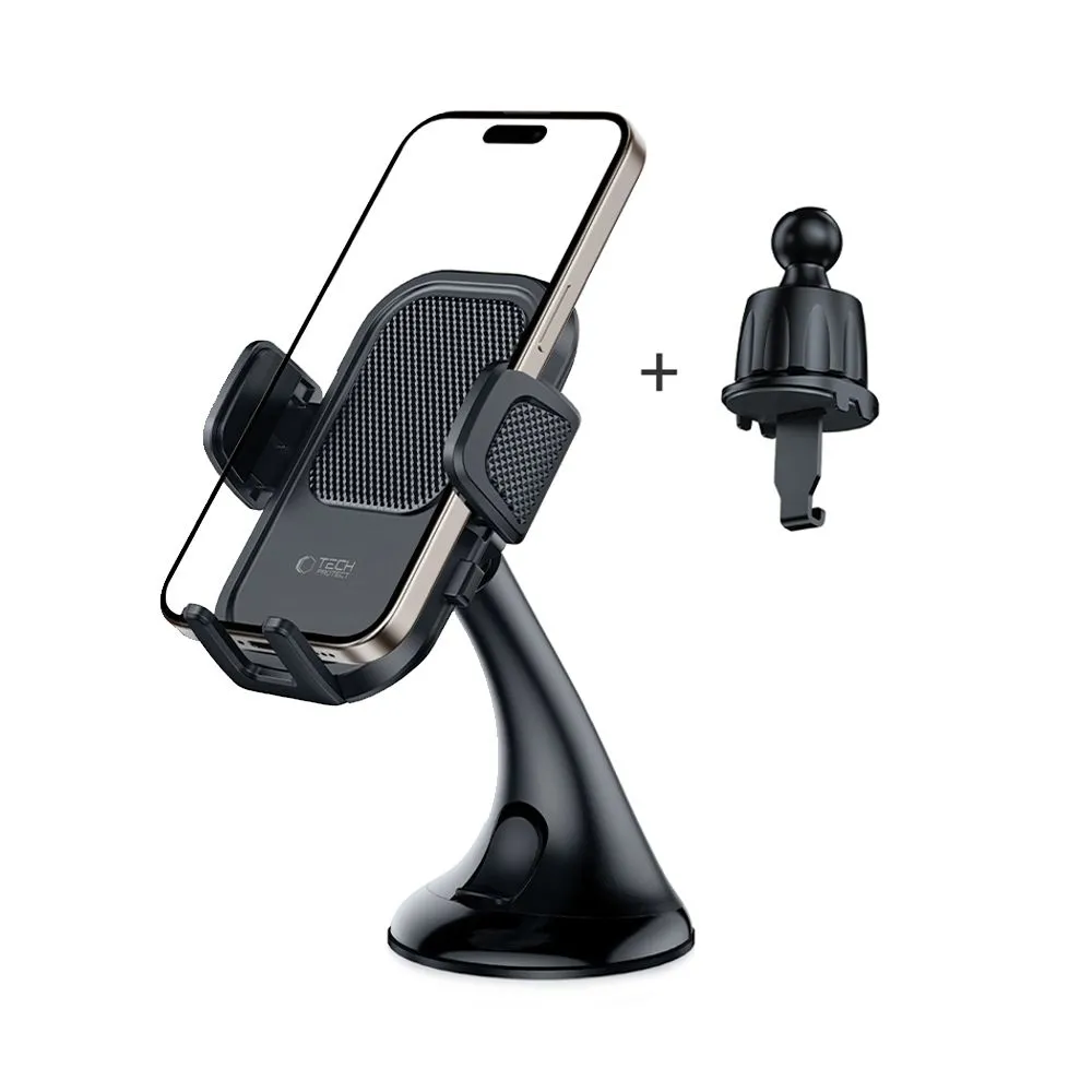 Aксессуары Other TECH-PROTECT V8 UNIVERSAL DASHBOARD UNRG & VENT CAR MOUNT  черный
