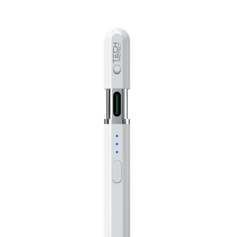  Dažādi TECH-PROTECT DIGITAL MAGNETIC STYLUS PEN ”3” Apple iPad  balts