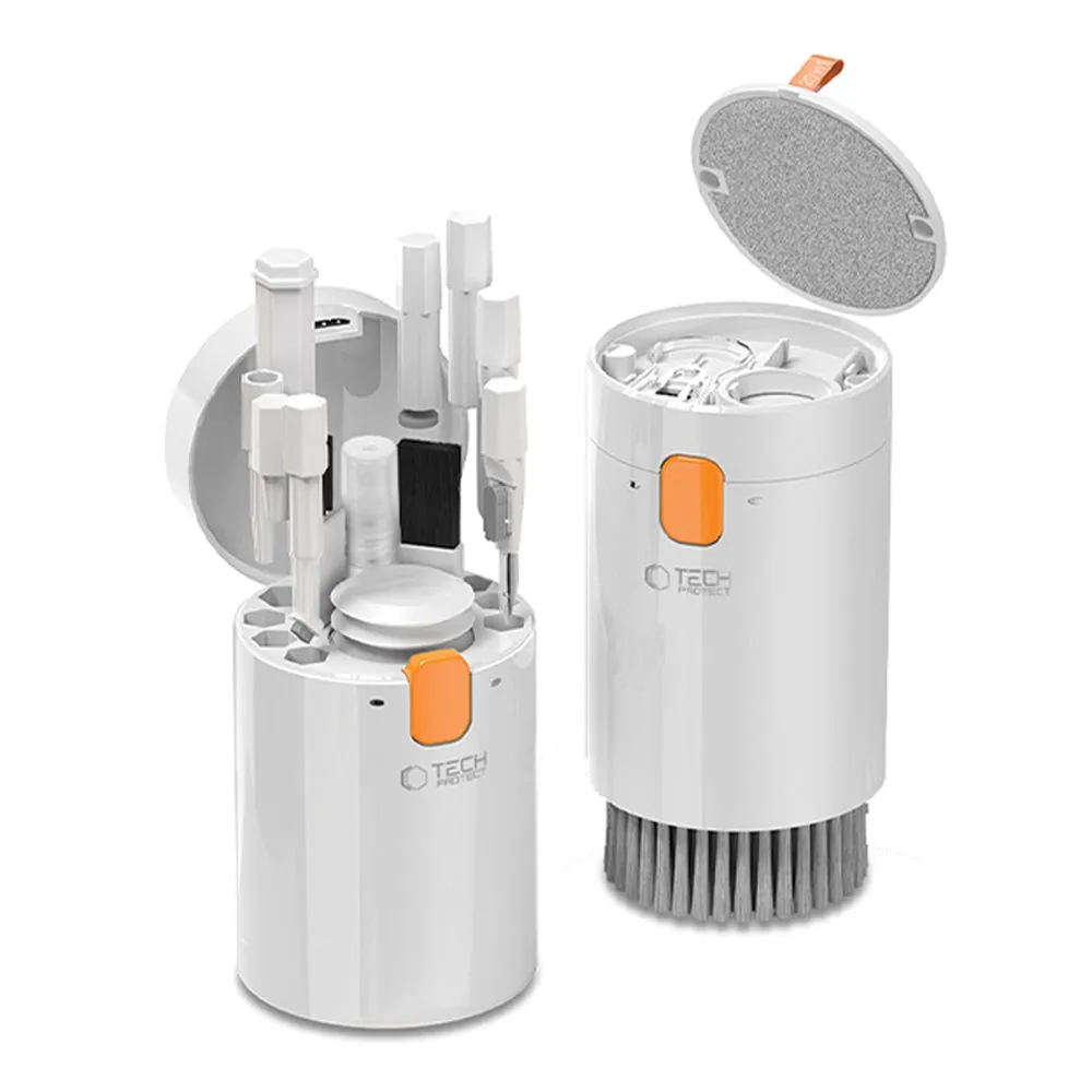  Dažādi TECH-PROTECT CS01 CLEANER SET 20IN1 FOR PHONE & EARPHONE TABLET LAPTOP  balts
