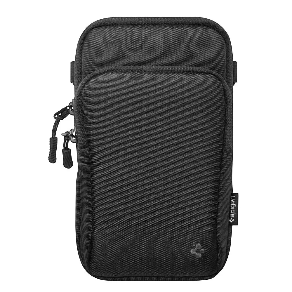 Dažādi telefona maciņš melns SPIGEN KD400 UNIVERSAL CROSS BAG KLASDEN