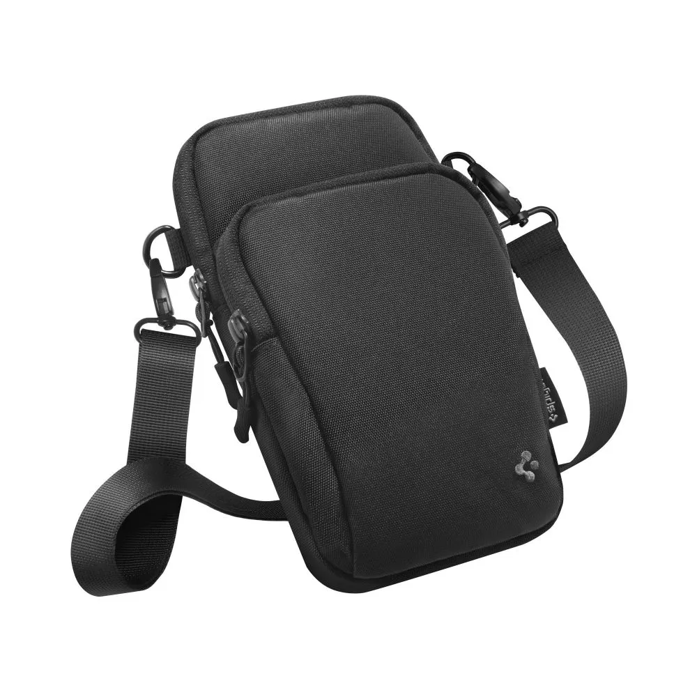 Dažādi telefona maciņš melns SPIGEN KD400 UNIVERSAL CROSS BAG KLASDEN