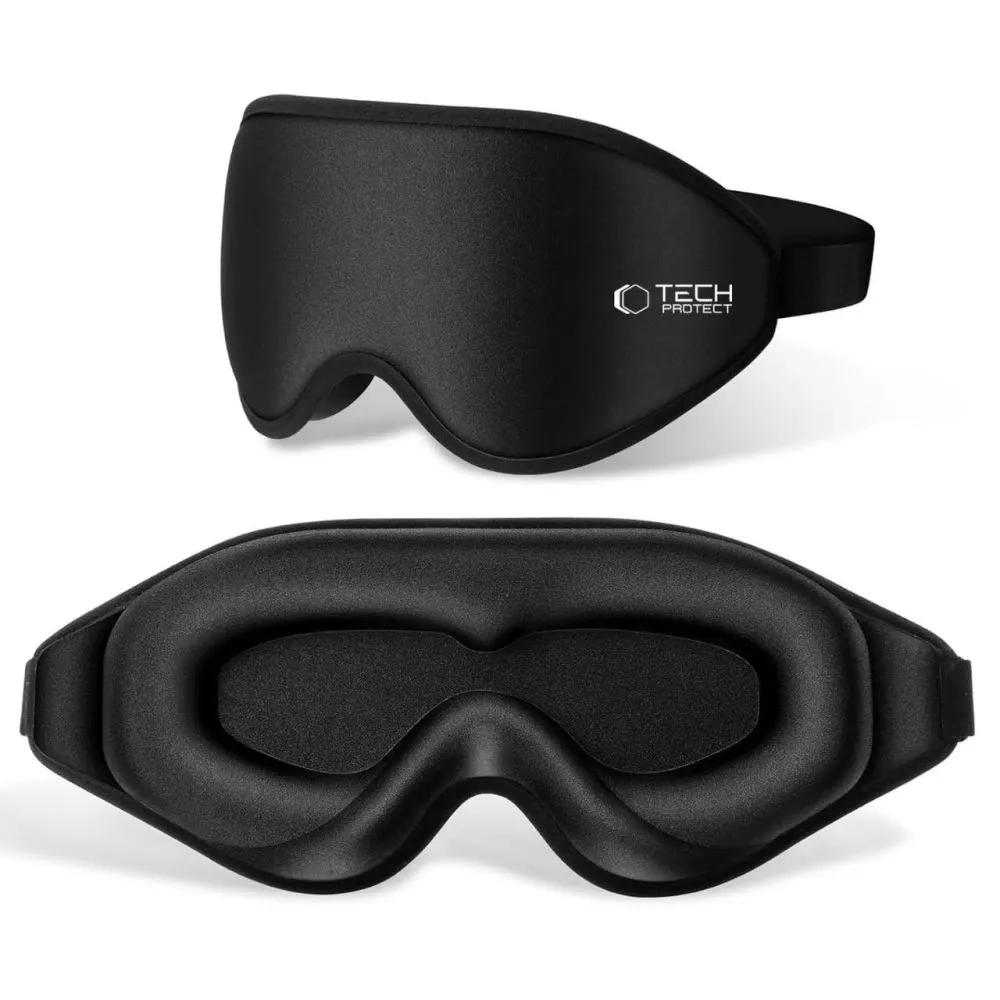  Dažādi TECH-PROTECT EYESHADE SLEEP MASK  melns