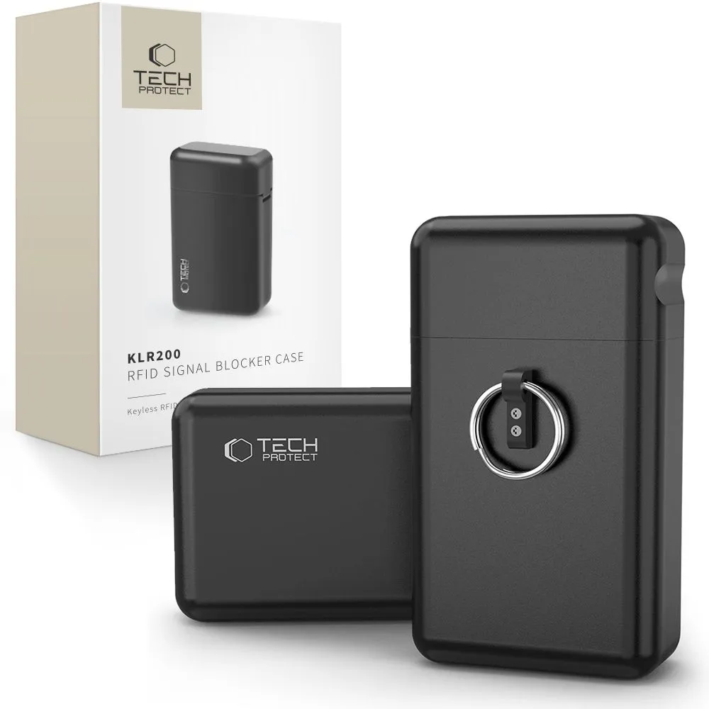 Dažādi telefona maciņš melns TECH-PROTECT KLR200 METAL KEYLESS RFID SIGNAL BLOCKER CASE