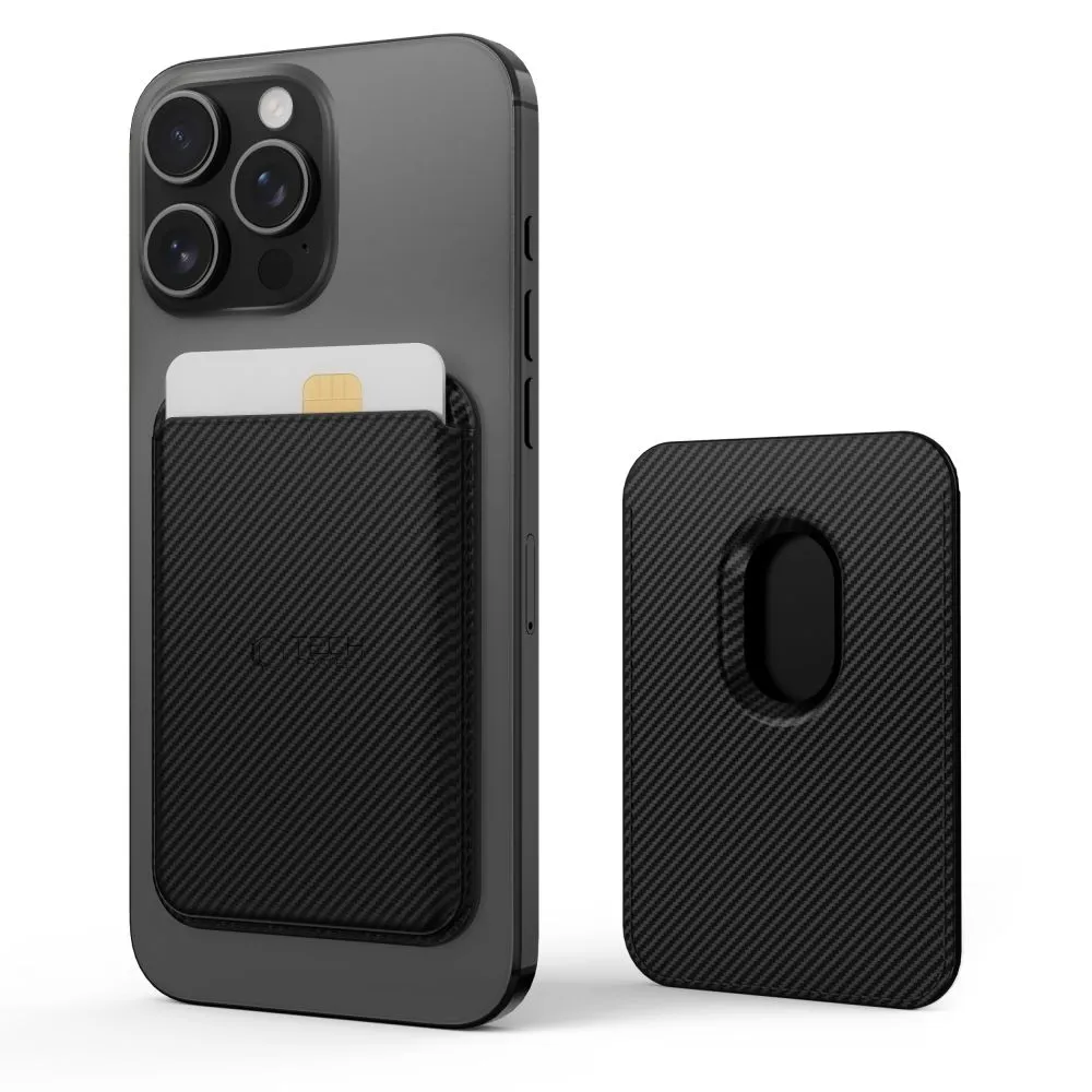  Dažādi TECH-PROTECT MAGWALLET MAGSAFE UNIVERSAL MAGNETIC CARD HOLDER  melns