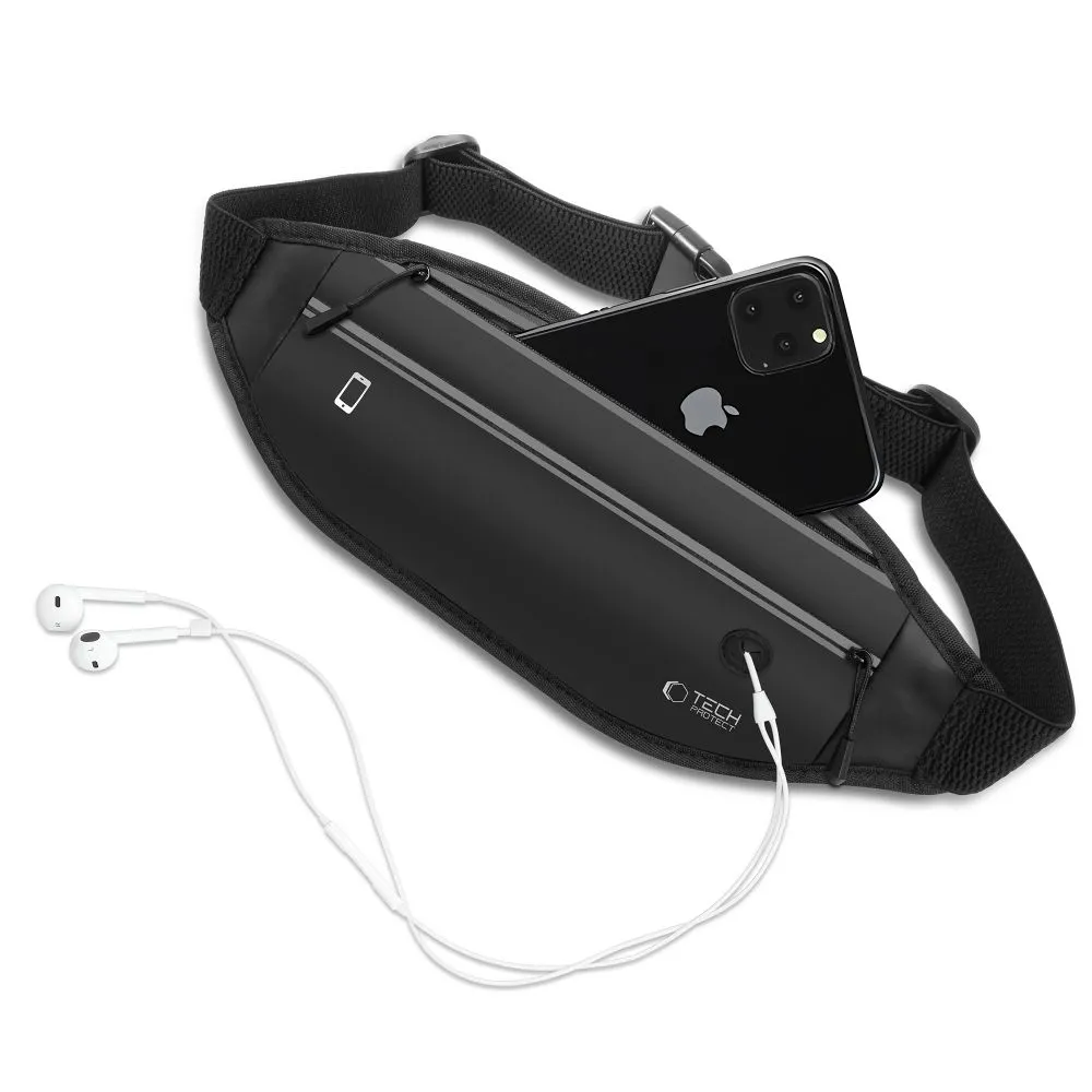 Dažādi telefona maciņš melns TECH-PROTECT M7 UNIVERSAL SPORT WAIST BAG