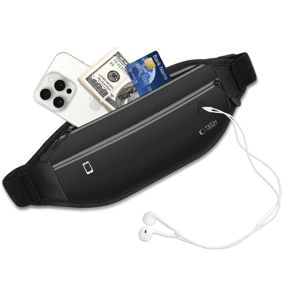 Dažādi telefona maciņš melns TECH-PROTECT M7 UNIVERSAL SPORT WAIST BAG