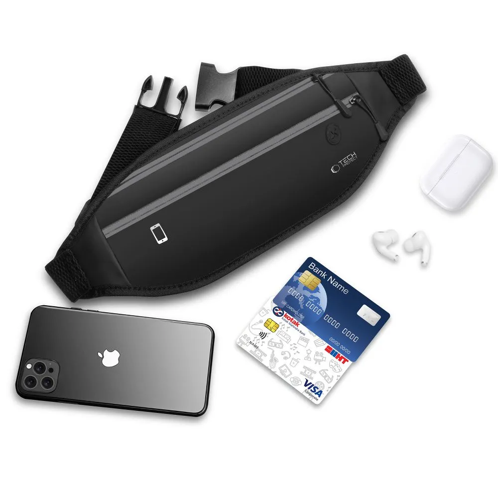 Dažādi telefona maciņš melns TECH-PROTECT M7 UNIVERSAL SPORT WAIST BAG