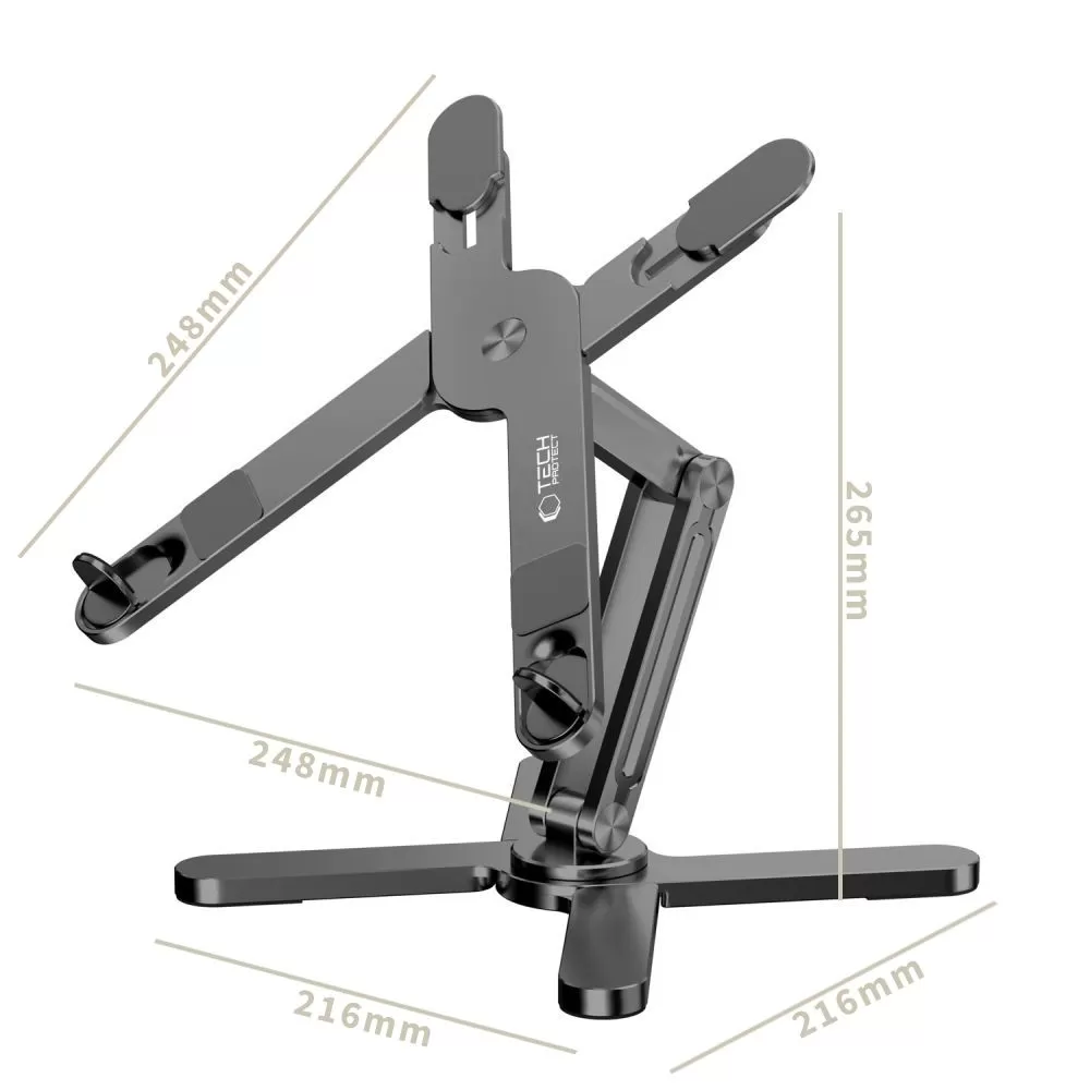  Dažādi TECH-PROTECT ULS200 UNIVERSAL LAPTOP STAND  pelēks