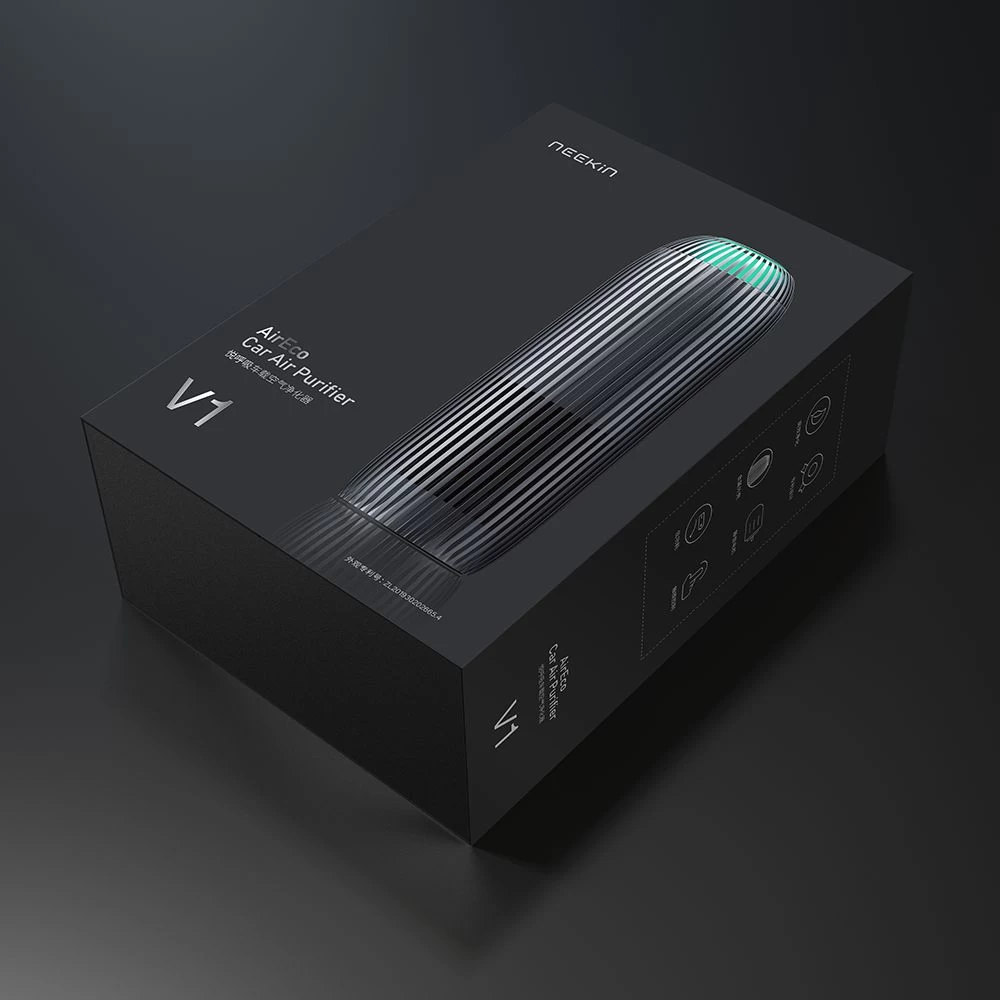  Dažādi Neekin AirEco V1 Car Air Purifier  pelēks