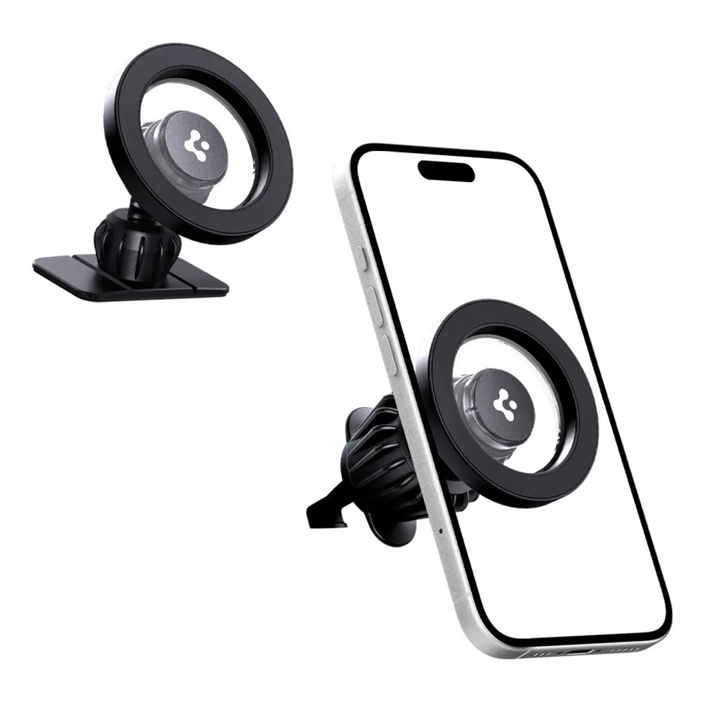  Dažādi SPIGEN MFT13 MAGNETIC MAGSAFE DASHBOARD & VENT CAR MOUNT Viedierīču melns
