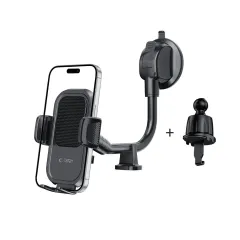 Tillbehör Other TECH-PROTECT V8 UNIVERSAL LONG ARM DASHBOARD & WINDSHIELD CAR MOUNT  svart