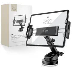 Aksesuāri Dažādi  TECH-PROTECT V4 UNIVERSAL WINDSHIELD & DASHBOARD CAR MOUNT FOR TABLET