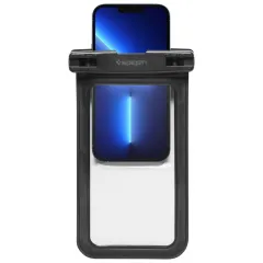  Dažādi telefona maciņš melns SPIGEN A601 UNIVERSAL WATERPROOF CASE 2-PACK