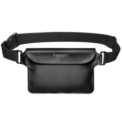  Dažādi telefona maciņš melns SPIGEN A620 UNIVERSAL WATERPROOF WAIST BAG 2-PACK