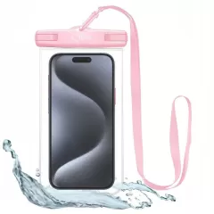  Dažādi telefona maciņš rozā TECH-PROTECT UWC7 UNIVERSAL WATERPROOF CASE 6.9 INCH