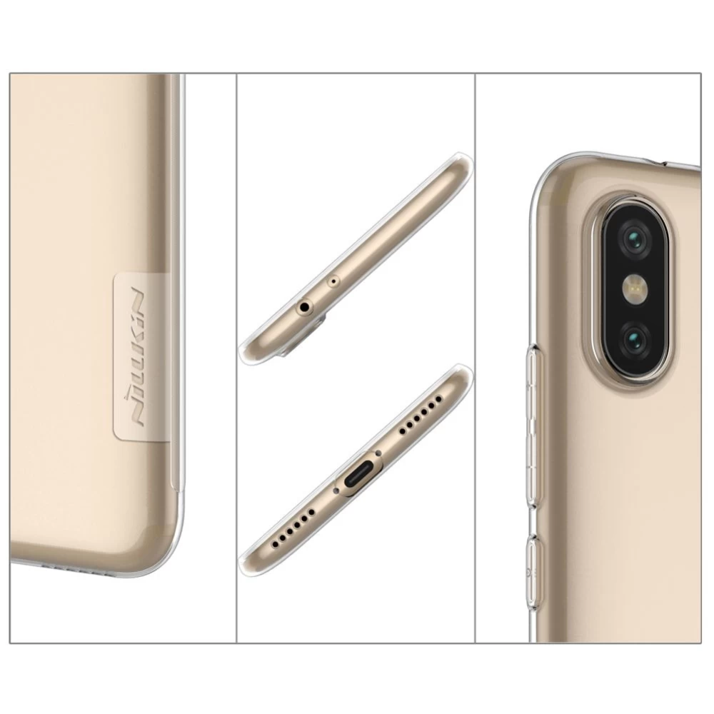 Xiaomi Mi A2 (6X) suojakuori läpikuultava harmaa TPU
