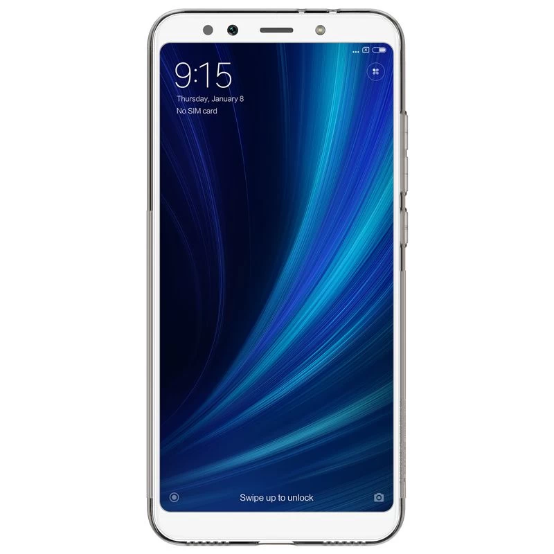 Xiaomi Mi A2 (6X) suojakuori läpikuultava harmaa TPU