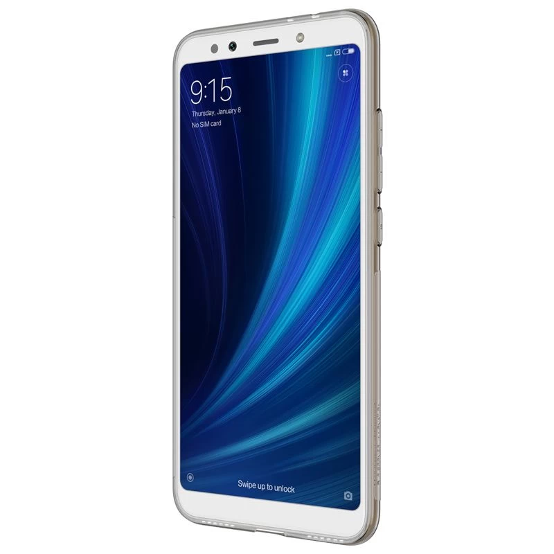 Xiaomi Mi A2 (6X) suojakuori läpikuultava harmaa TPU